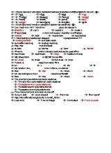 Đề thi học kỳ II môn Tiếng Anh Lớp 10 - Đề gốc 1 - Năm học 2016-2017 - Trường THPT Thạnh Lộc